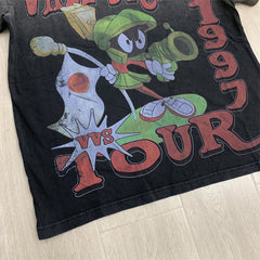 Black Vintage Wash Vale Dreams 1997 Tour Cartoon Oversized Unisex T‑Shirt