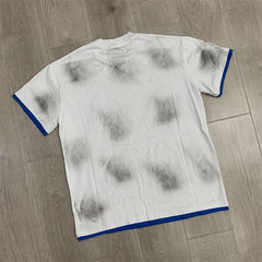 White Tie‑Dye Trophy Dreams Ringer Short Sleeve Oversized Unisex T‑Shirt