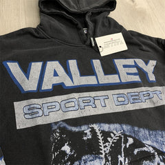 Black Valley Dreams Sport Dept Graphic Zip‑Up Hoodie Unisex Oversized Jacket