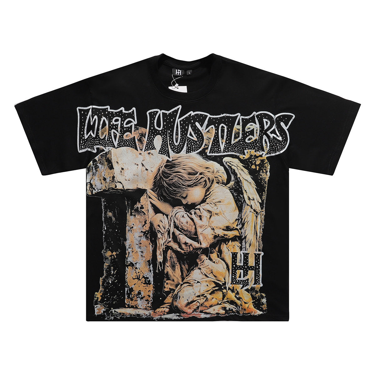 Vintage Angel Graphic Oversized Unisex Streetwear T‑Shirt