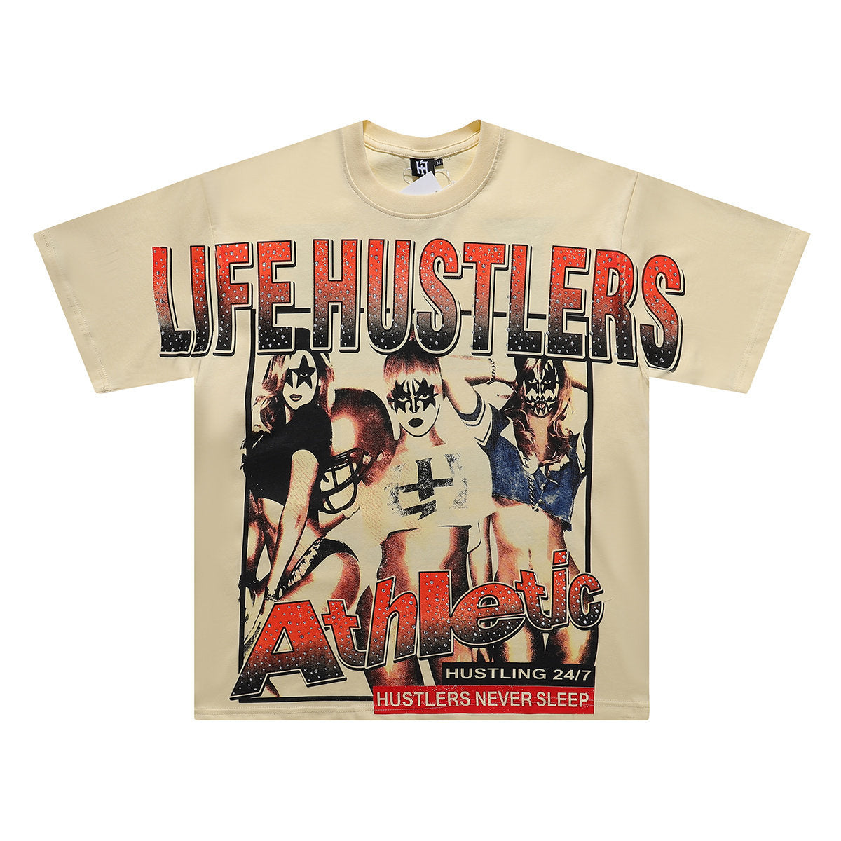 Life Hustlers Vintage Graphic Oversized Unisex T‑Shirt