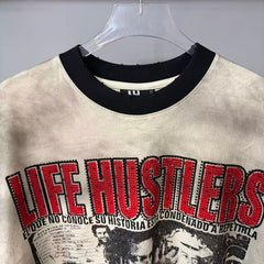Vintage Washed Graphic T-Shirt | Oversized Streetwear Tee