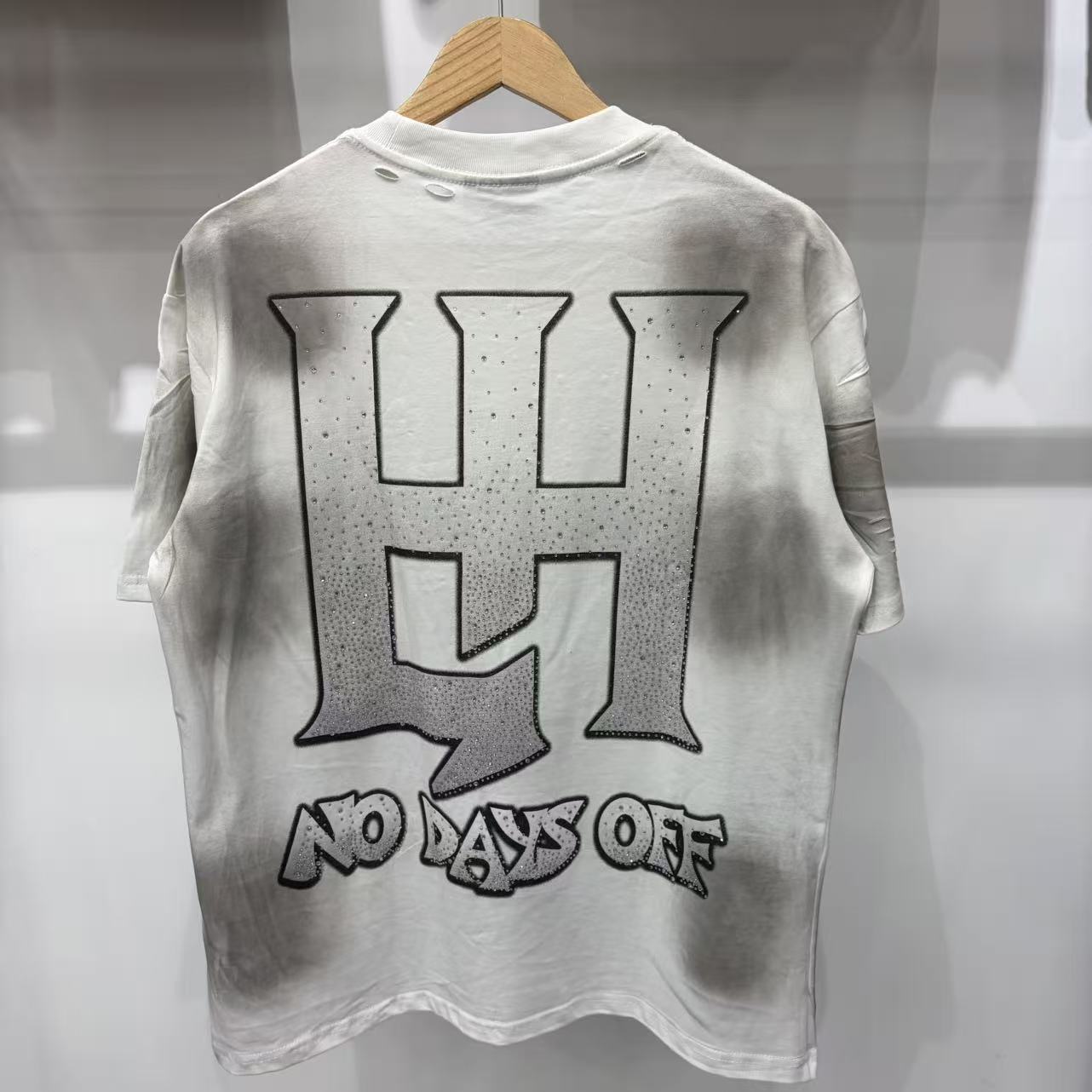 Tie‑Dye Vintage Blindfolded Angel Graphic Oversized Unisex T‑Shirt