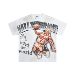 Off‑White Valley Dreams No.7 Basketball Player Vintage Oversized Unisex T‑Shirt