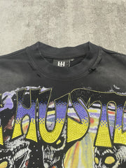 Vintage Clown Character Distressed Oversized Unisex T‑Shirt