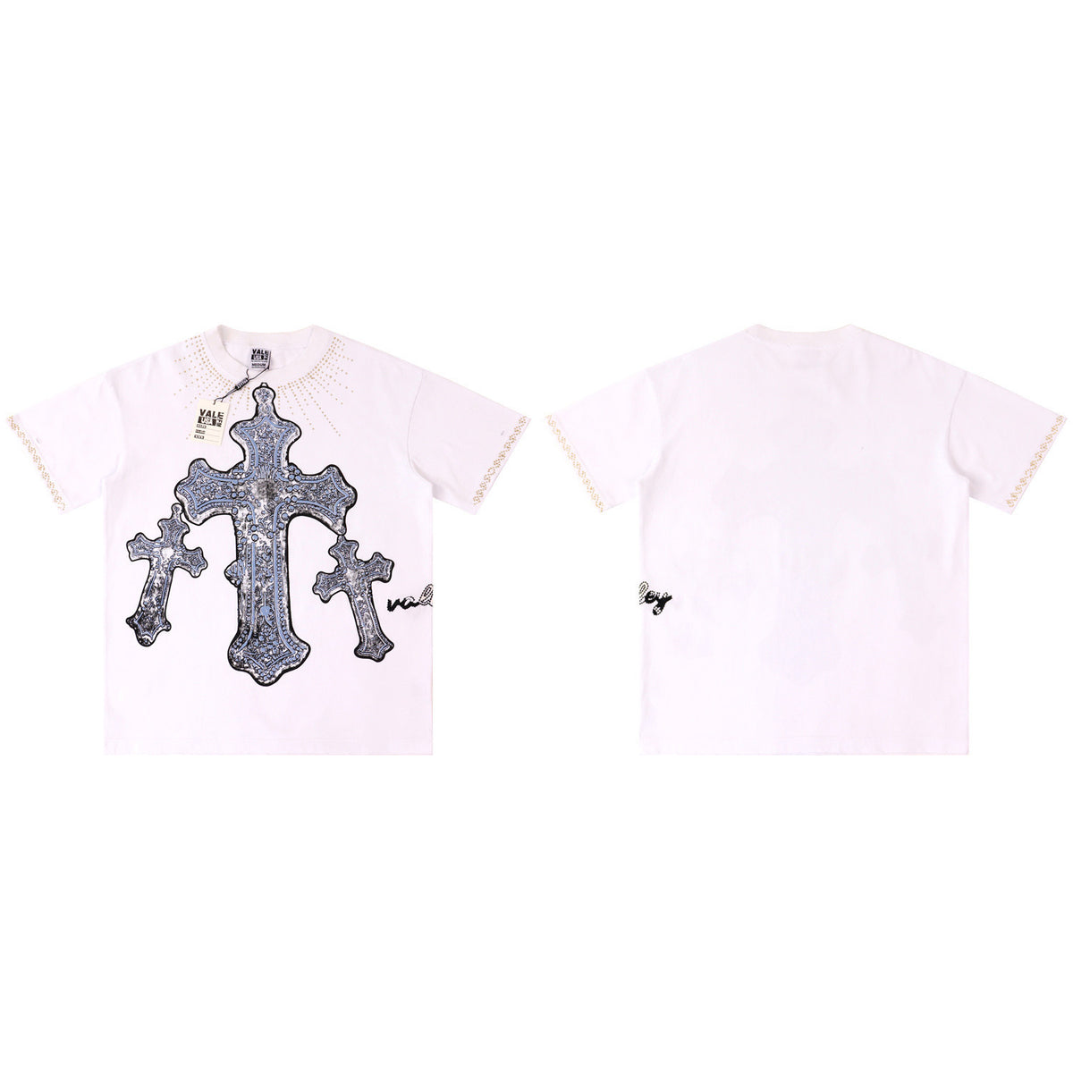 Off‑White Triple‑Cross Vintage Oversized Unisex T‑Shirt