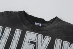 Black Vintage‑Wash Valley USA United By Faith Oversized Unisex T‑Shirt