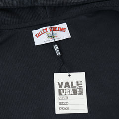 Valley Dreams Waffle‑Knit Flame‑Sleeve Zip‑Up Hoodie, Black Vintage Washed Oversized Streetwear Unisex Jacket