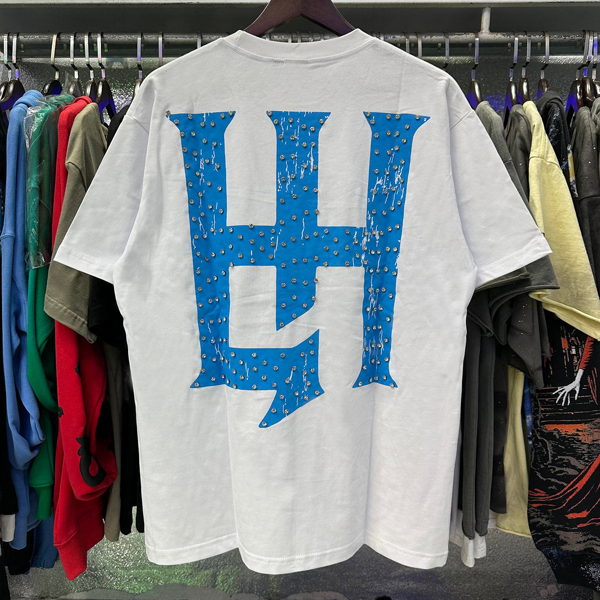 Blue Graphic Streetwear T-Shirt | Oversized Casual Tee