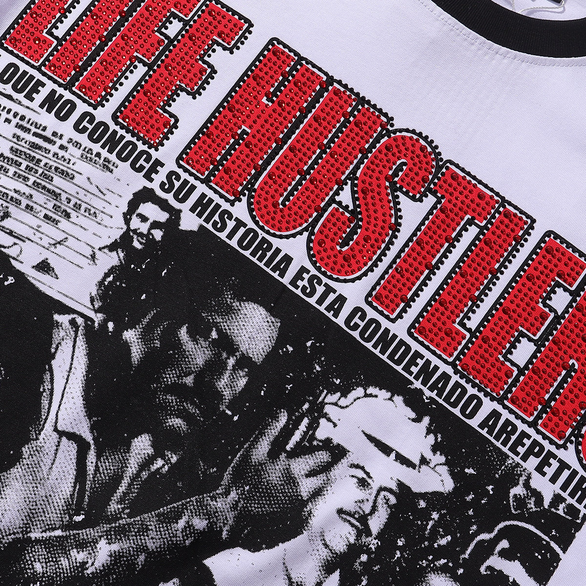 Black & White Graphic Streetwear T-Shirt | Oversized Vintage Tee