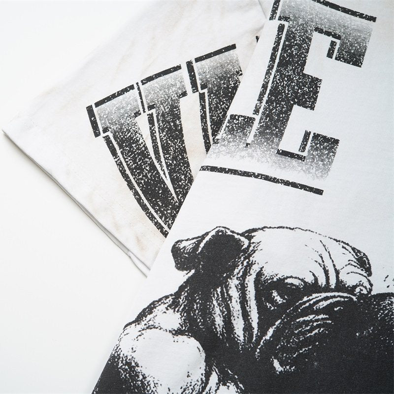 Off‑White Valley Dreams Boxer Bear Vintage Oversized Unisex T‑Shirt
