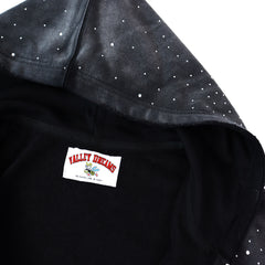 Black Valley Dreams Speckled Wash Zip‑Up Hoodie Unisex Oversized Jacket