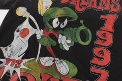 Black Vintage‑Wash Vale Dreams 1997 Tour Cartoon Graphic Oversized Unisex T‑Shirt