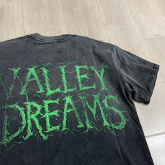 Black Valley Dreams Devil Graphic Vintage Oversized Unisex T‑Shirt