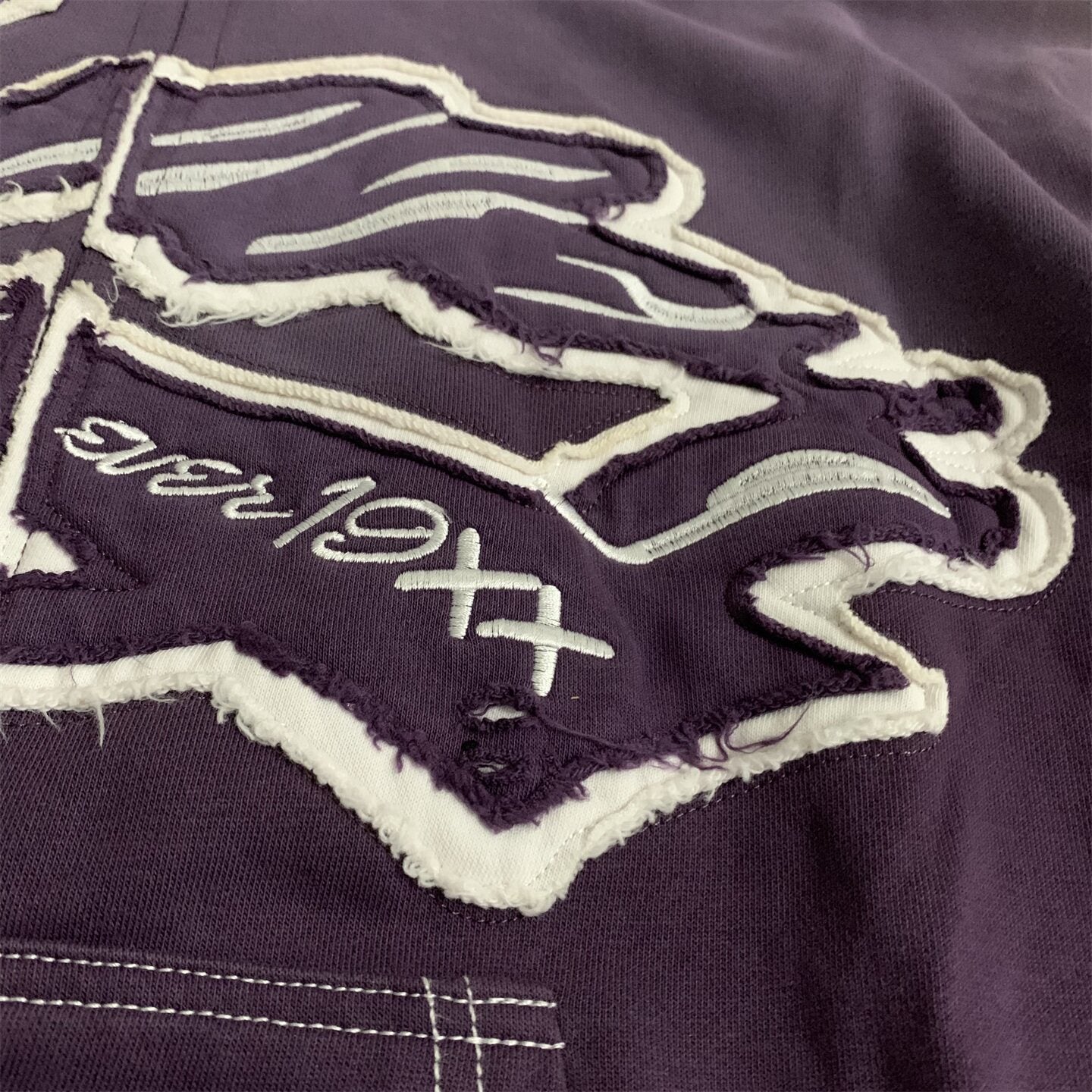 Purple Gradient Graffiti‑Print Valley Dreams Zip‑Up Hoodie Unisex Oversized Jacket