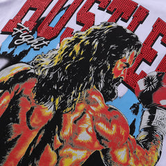 Red Graphic Streetwear T-Shirt | Oversized Vintage Tee