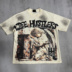 Vintage Graphic Streetwear T-Shirt | Oversized Washed Tee